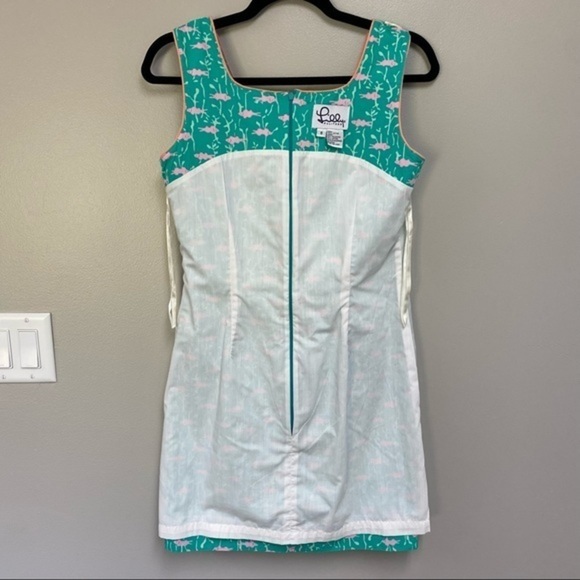 Lilly Pulitzer Go Fish Dress Teal - Picture 5 of 11